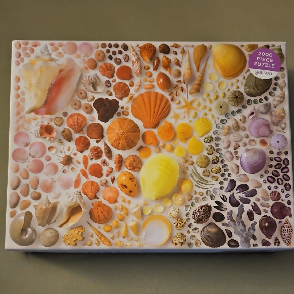 GALISON 2000 PIECE, RAINBOW SEASHELL, JIGSAW PUZZLE, NEW